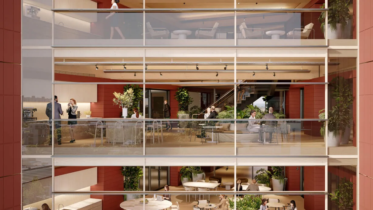 Cafeteria Zone Outside View at Fulcrum